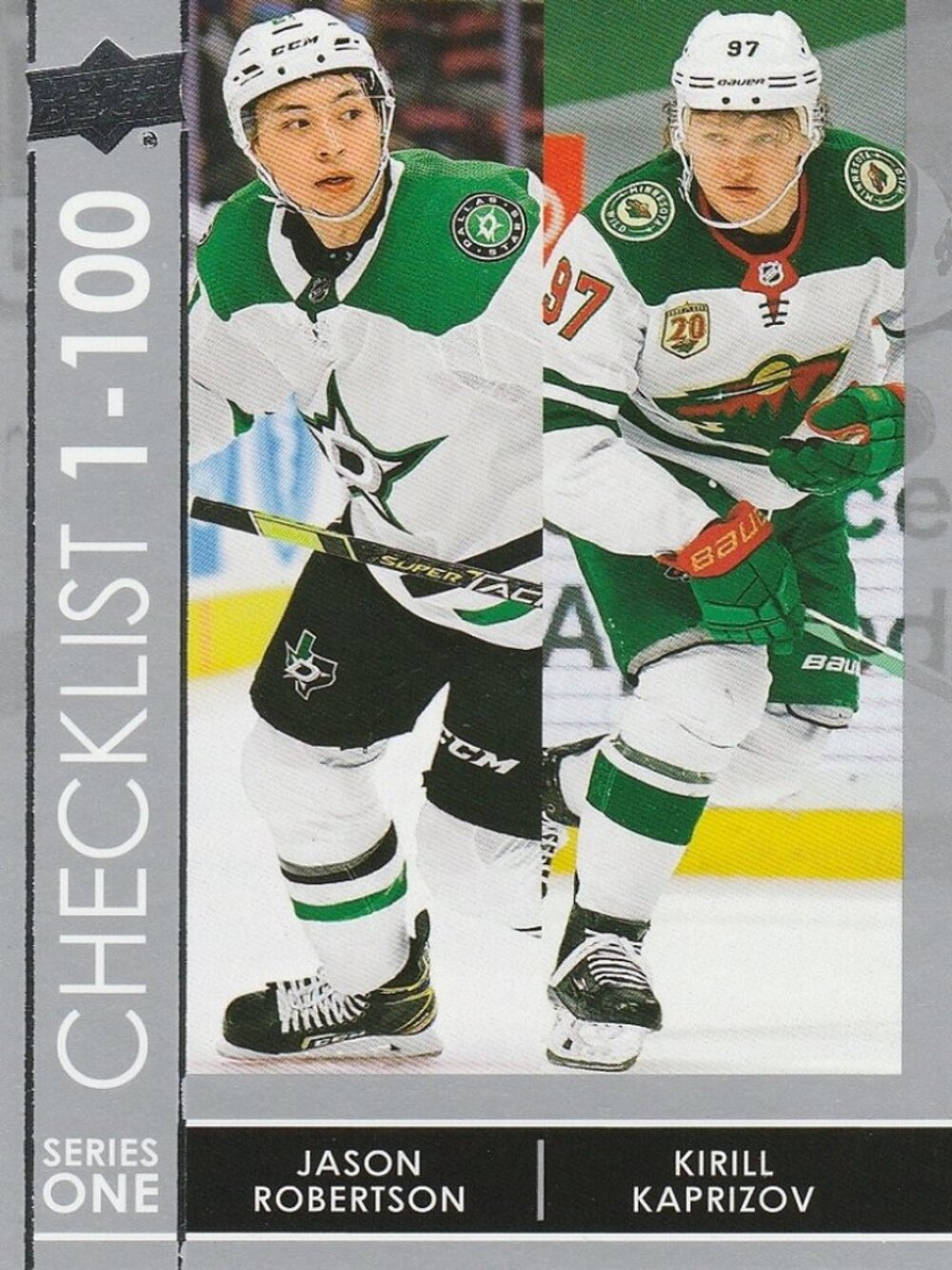 Checklist - 2021/2022 Upper Deck Series 1 Hockey Cards 1-100